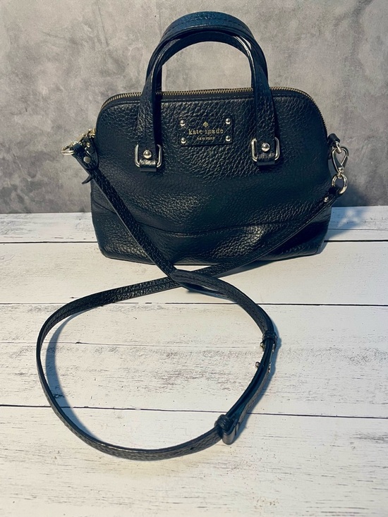 kate spade Handbags - kate spade Black Pebbled Leather Satchel with Crossbody Strap